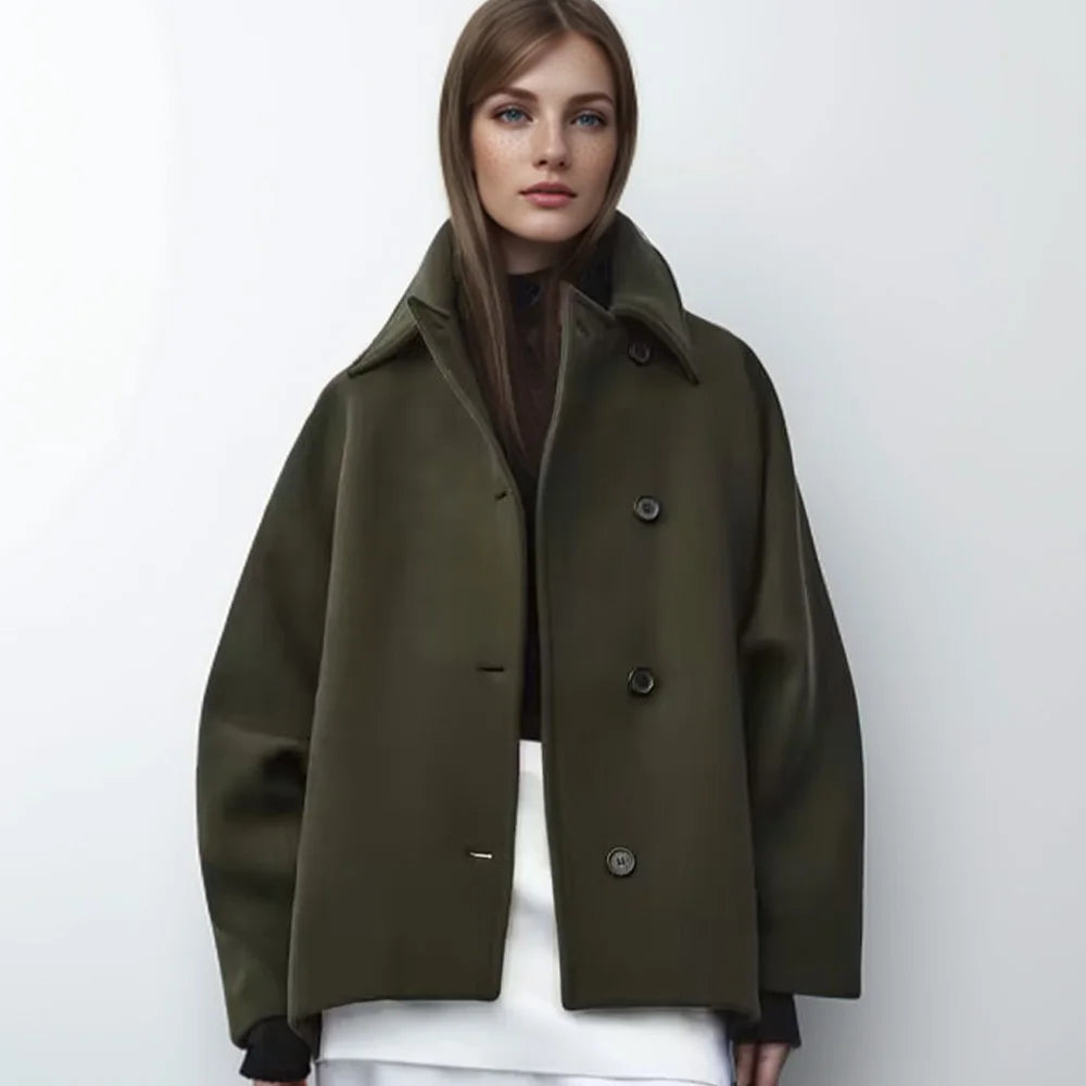 Dames Oversized Wintervest – Trenchmodel & Warm