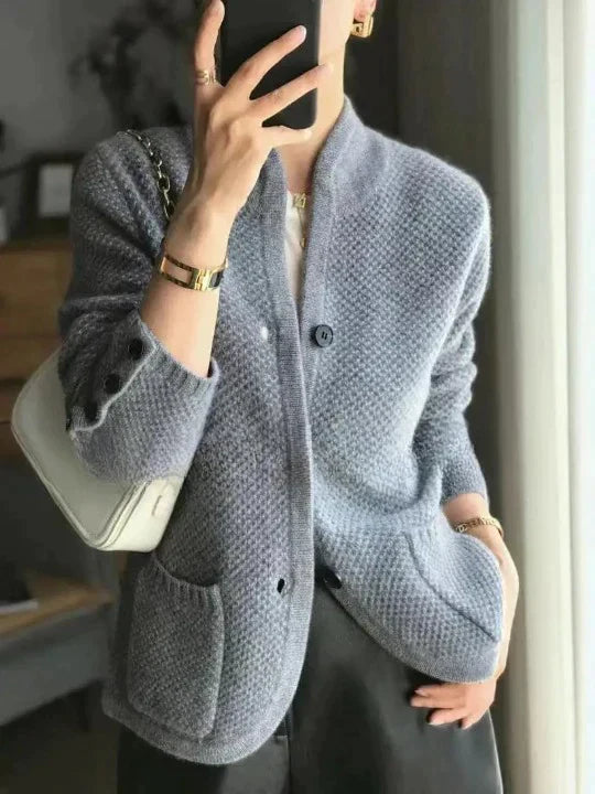 Damesjas van Zuivere Kasjmierwol Luxe Kasjmier Jas voor Dames