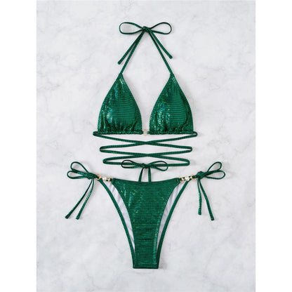Glitter Bikini |Sexy Bandeau Badpak voor Vrouw