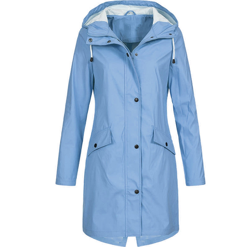 Dames Regenjack Waterdicht en Moderne Stijl