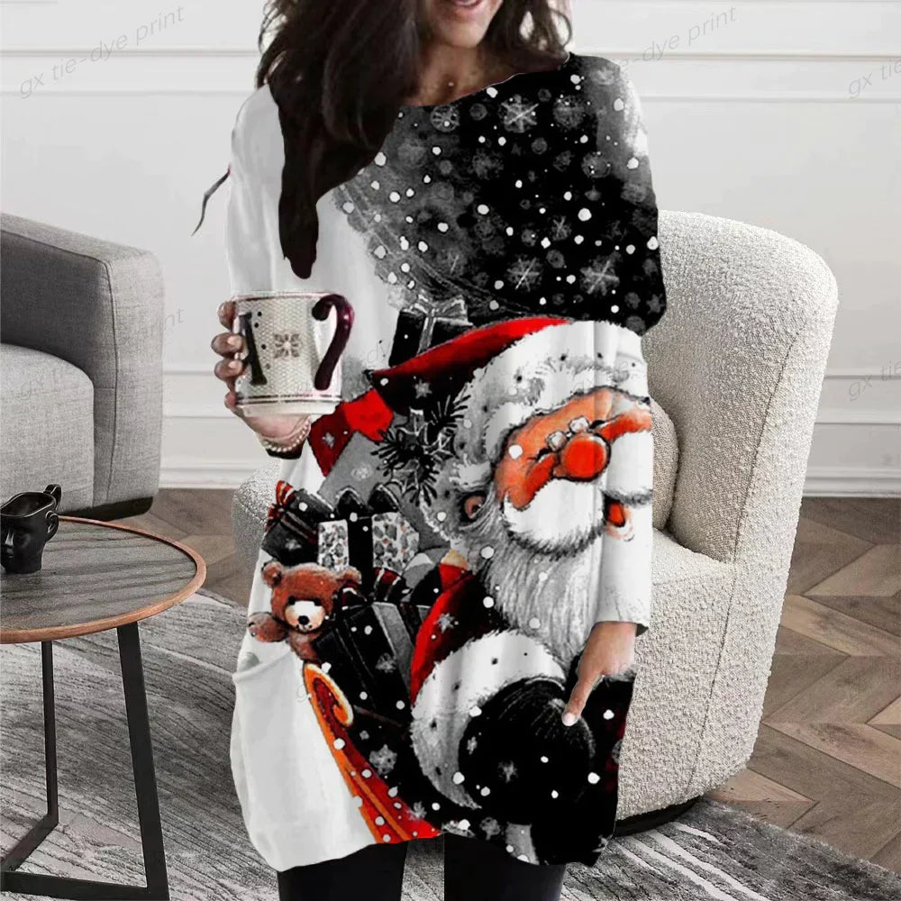 Kerstjurk Dames Rood Feestelijke Jurk - Mode Vibes