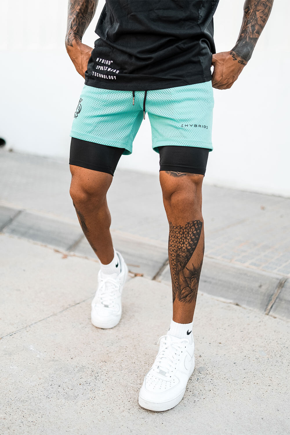 Herensport Shorts 2-in-1 voor Fitness en Running