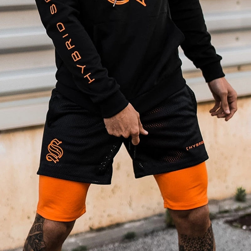 Herensport Shorts 2-in-1 voor Fitness en Running