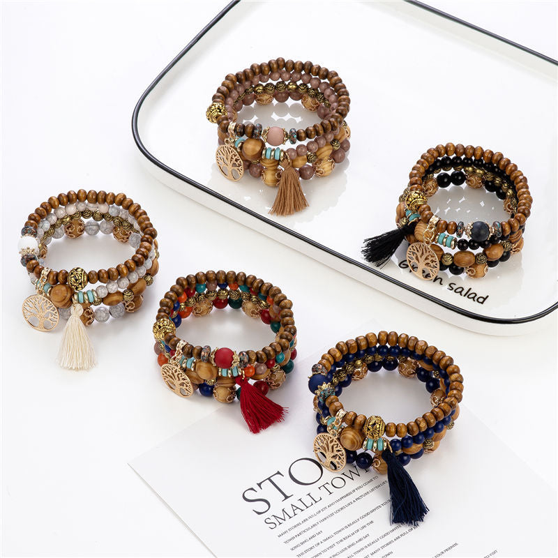 Parel Armband Levensboom Zilver Elowen