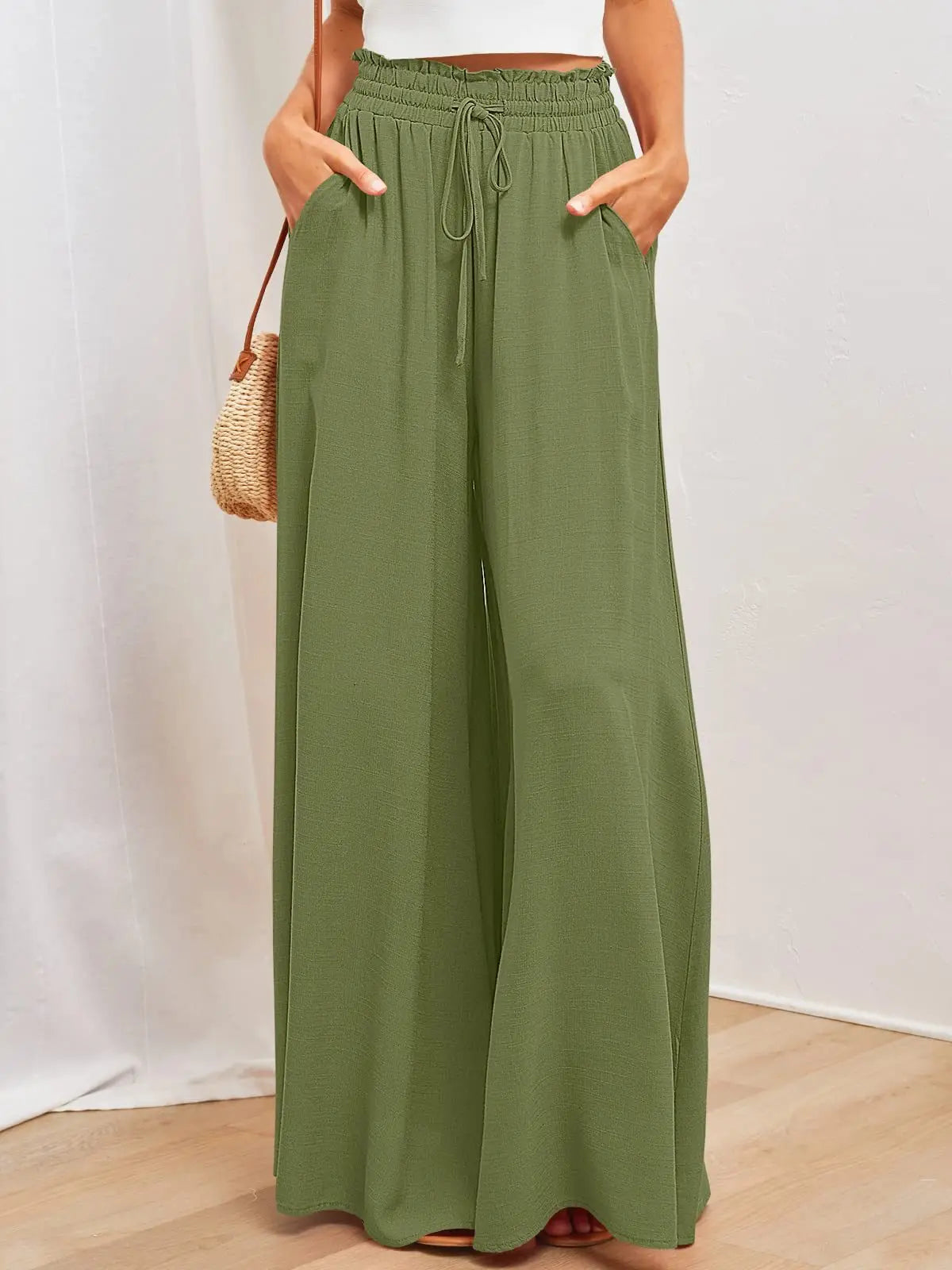 Dames Wijde Broek Comfortabele Zomerbroek