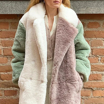 Warme Bontjas voor Vrouw Winter Collectie