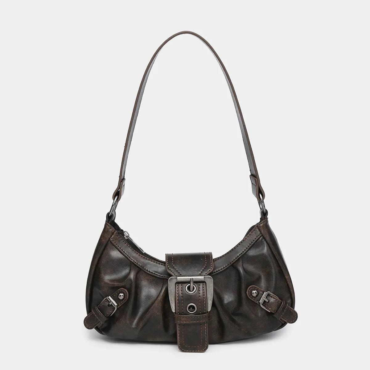 Vintage Saddle Bag – Y2K Schoudertas met Studs