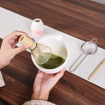 Complete matcha set voor thuisgebruik met accessoires