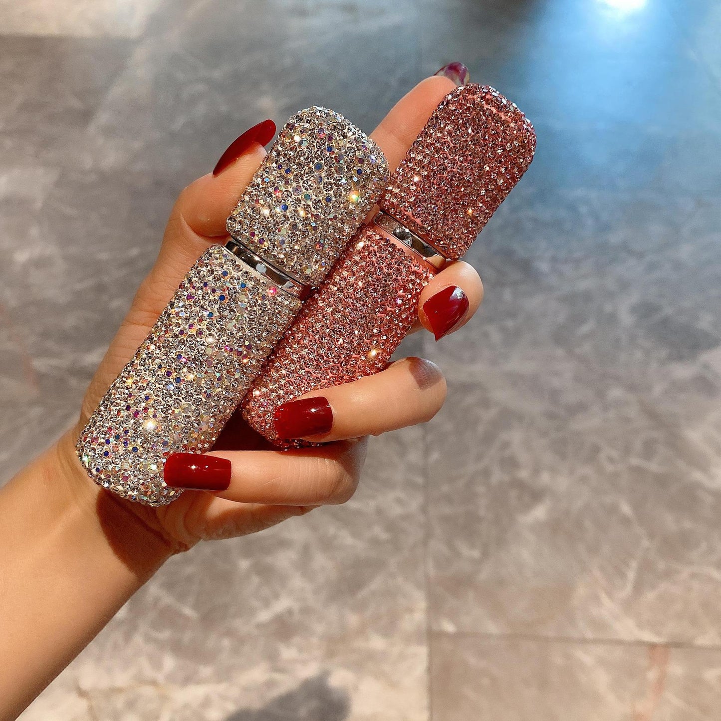 Navulbare Parfumfles Met Diamanten Look Luxe Design