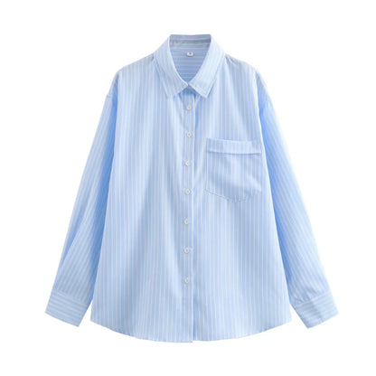 Damesblouse Gestreept Luchtig en Modern