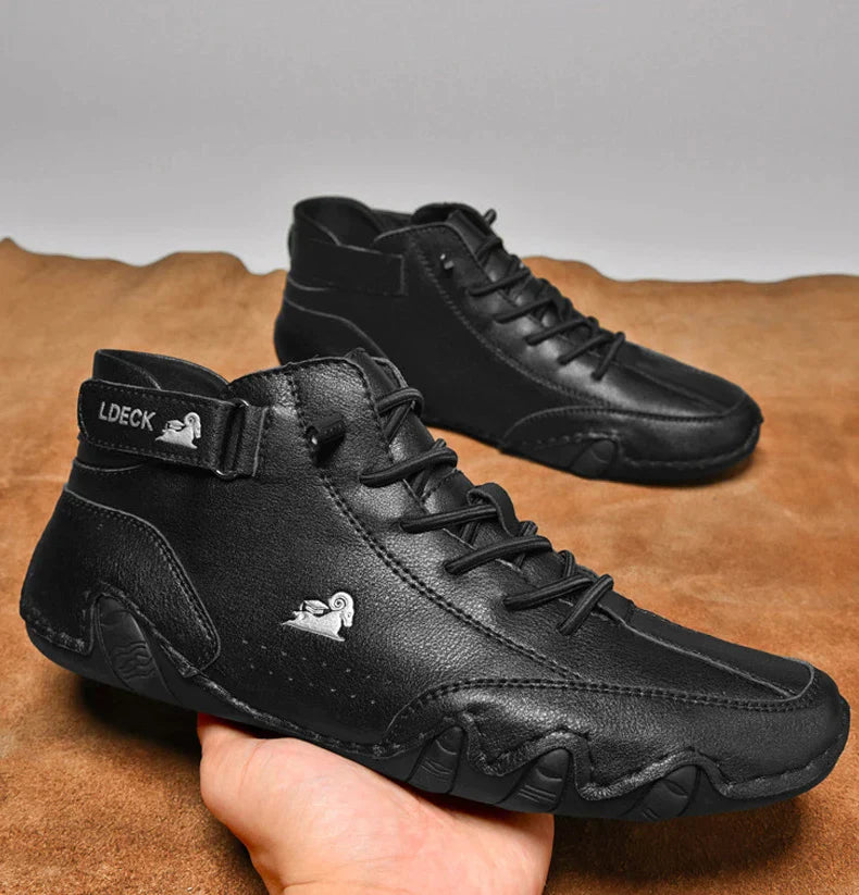 Leren Winter Sneakers Warm en Veelzijdig
