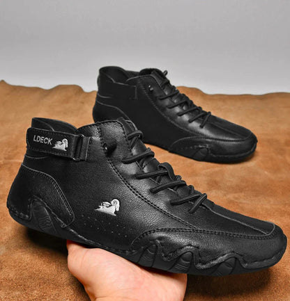 Leren Winter Sneakers Warm en Veelzijdig