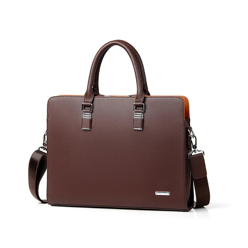 Heren Laptoptas Luxe Leder Portaro