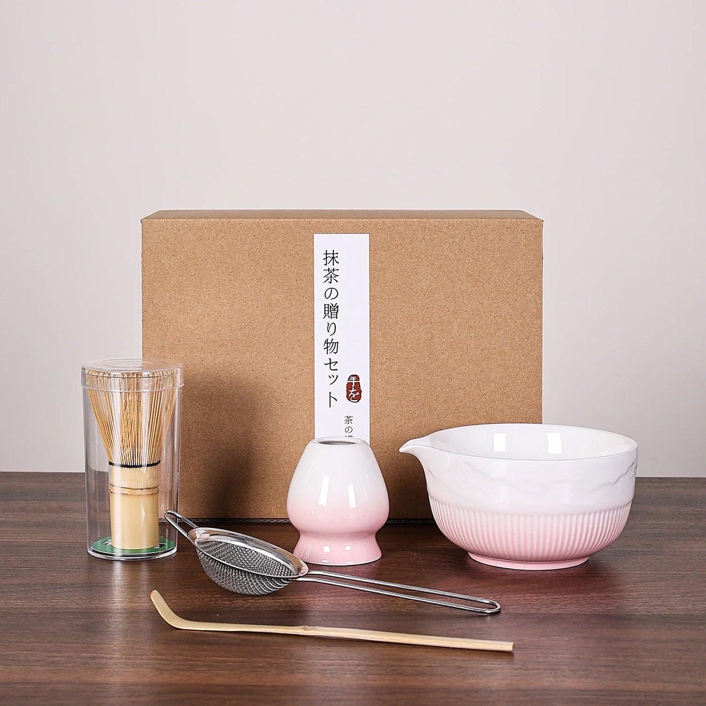 Complete matcha set voor thuisgebruik met accessoires