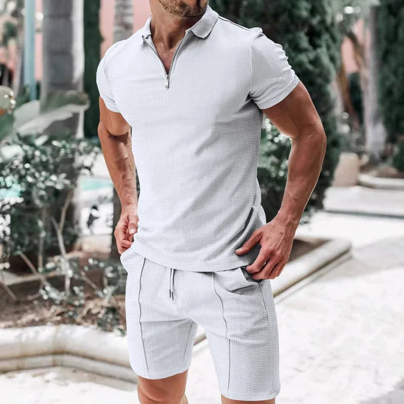 Heren Zomerset met Poloshirt en Shorts Ademend en Stylish