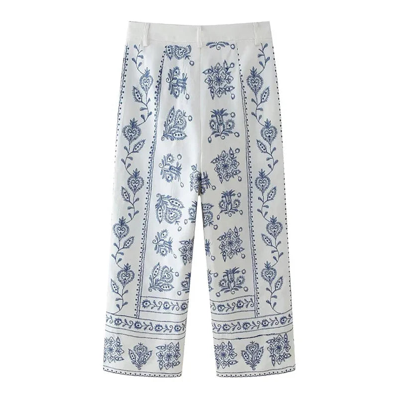 ChicZebra Vintage Wijde Broeken
