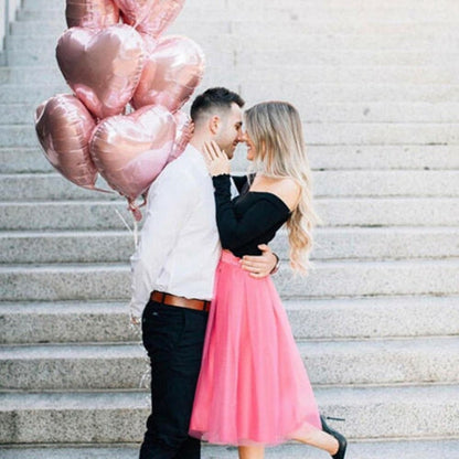 Valentijnsballonnen Hartjes 20 Stuks Rode Liefdesballonnen
