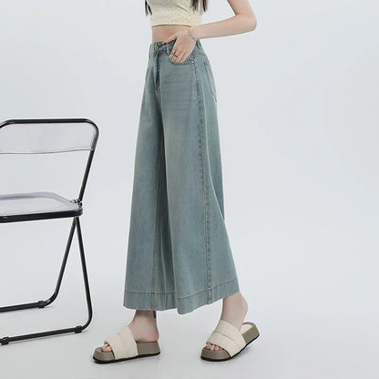 Zomerse Wijde Blauw Pracht Jeans