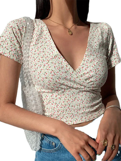 Sunshine Stijl Zomerse Bloemen Top