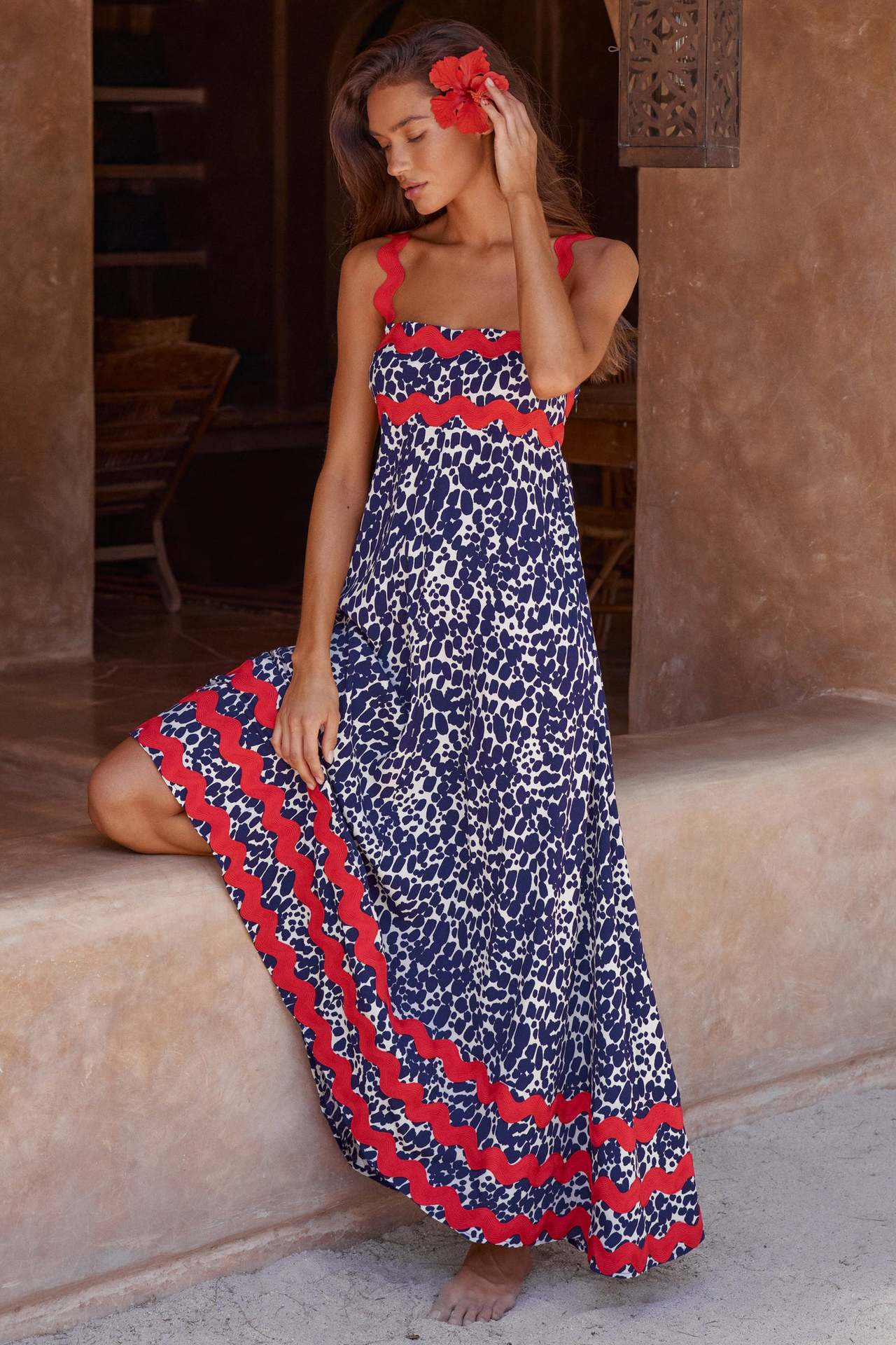 Jurk Zomerjurk Losse Vrouwenjurk met Bandjes - Mode Vibes