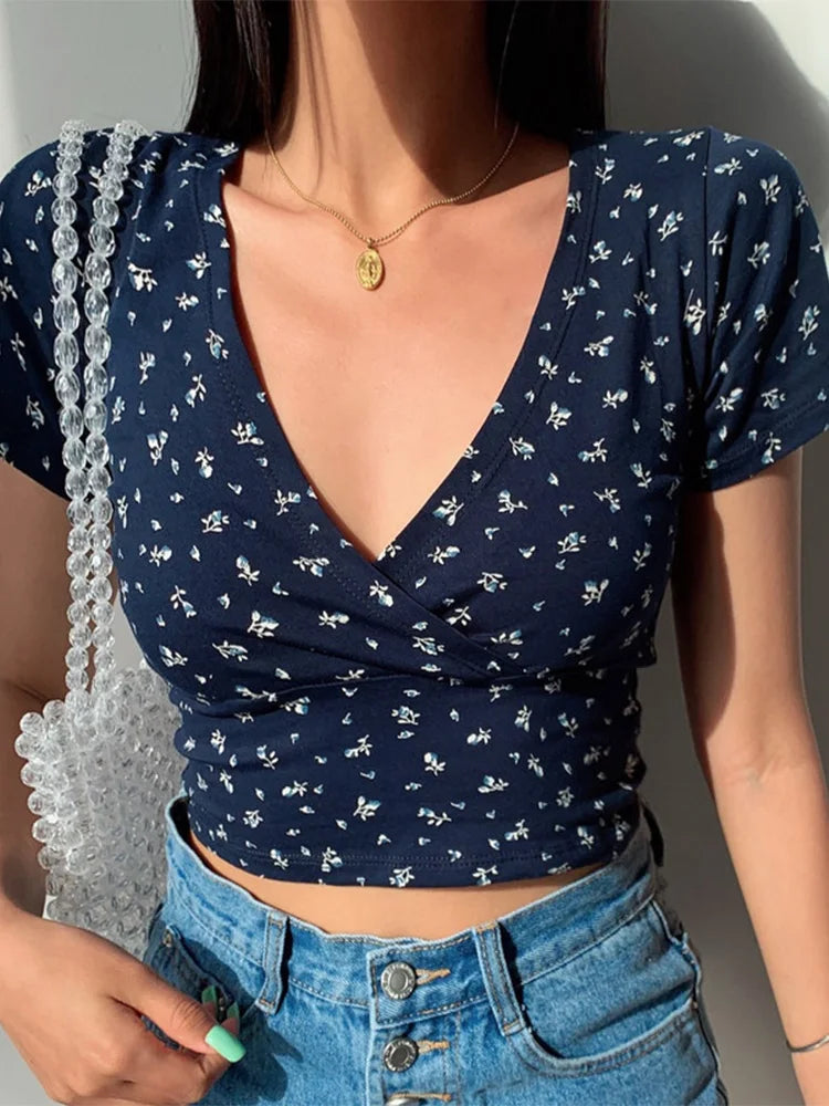 Sunshine Stijl Zomerse Bloemen Top