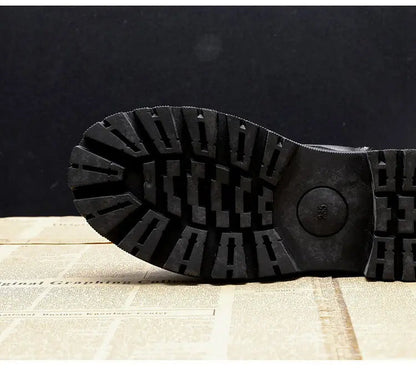 Leren Veterschoenen Zwart Gevoerd Profielzool