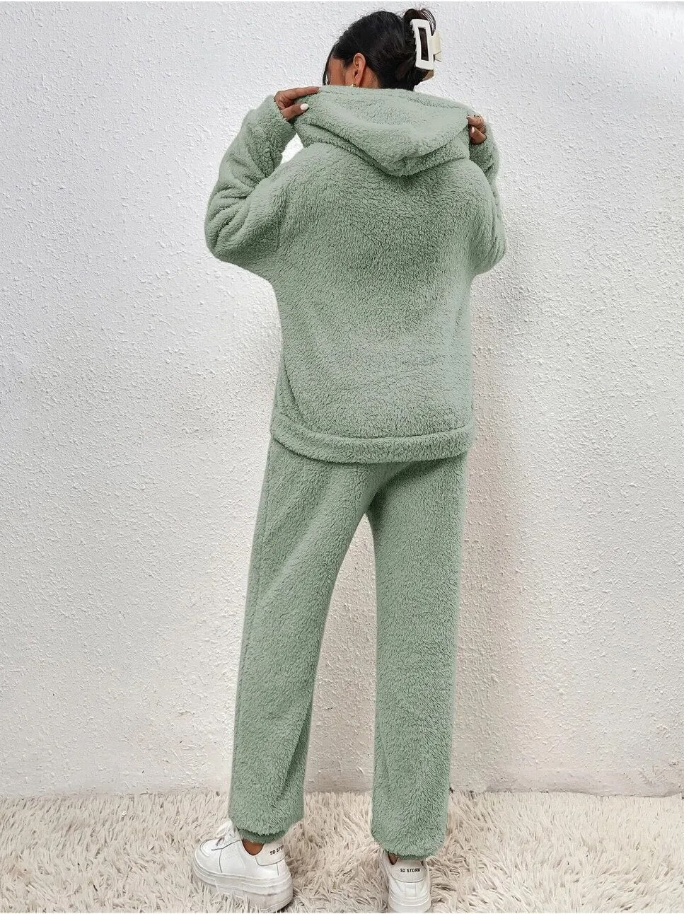 Dames Lounge Set Zacht met Hoodie en Broek