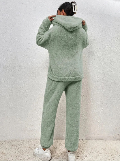 Dames Lounge Set Zacht met Hoodie en Broek
