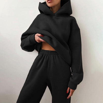 Oversized Joggingset Basic Comfortabel Zwart