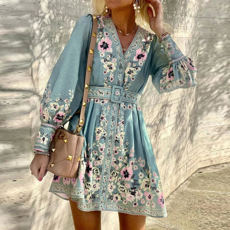 Bohemian Mini Jurk Zomerjurk Vrouw - Mode Vibes