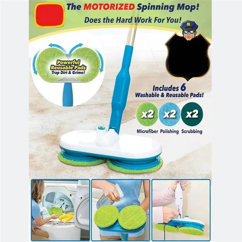 Draadloze Dweil FlexMop Met Oplaadbaar Batterij