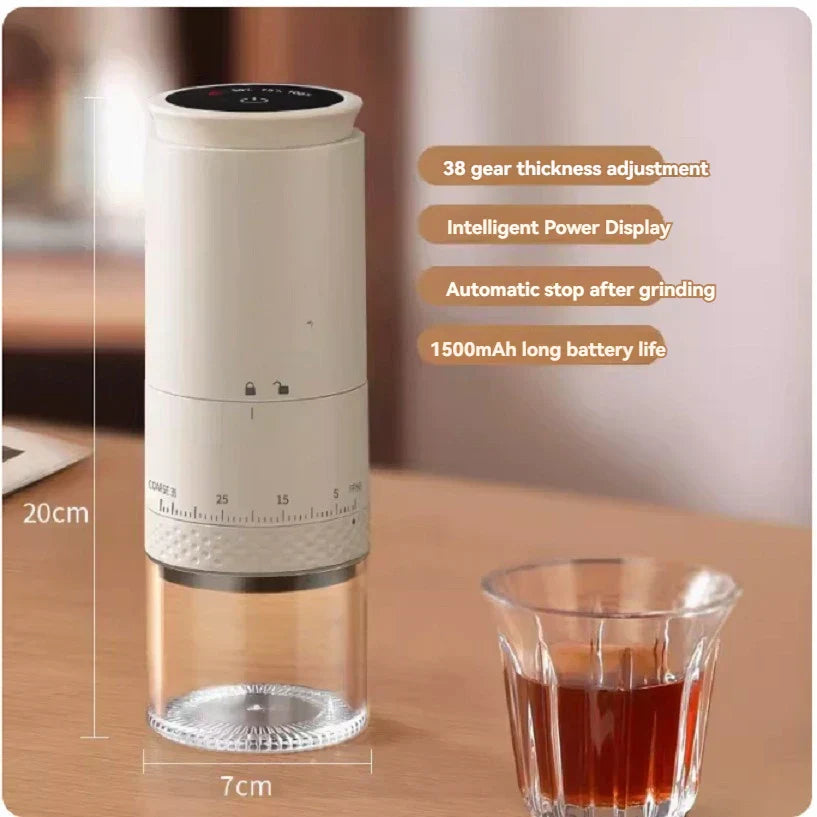 Elektrische Koffiemolen Draagbaar voor Koffiebonen Malen