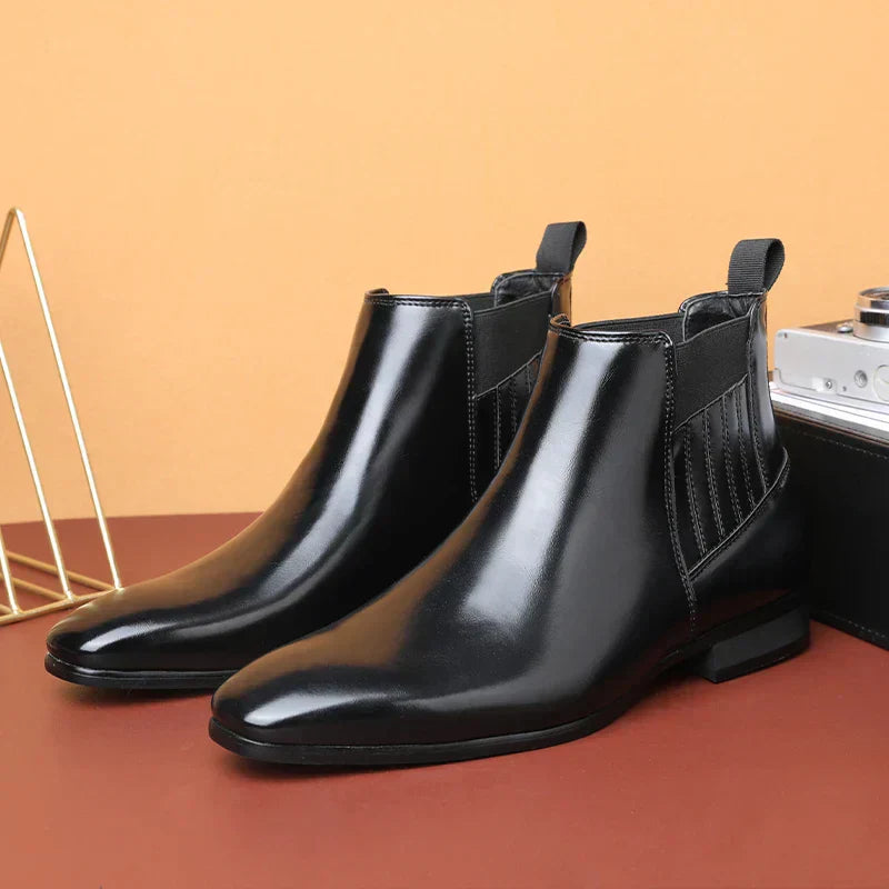 Luxe Chelsea Boots voor Heren Glanzend Leer
