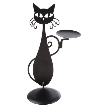 Kat Kaarsenhouder Mystiek Design voor Interieur