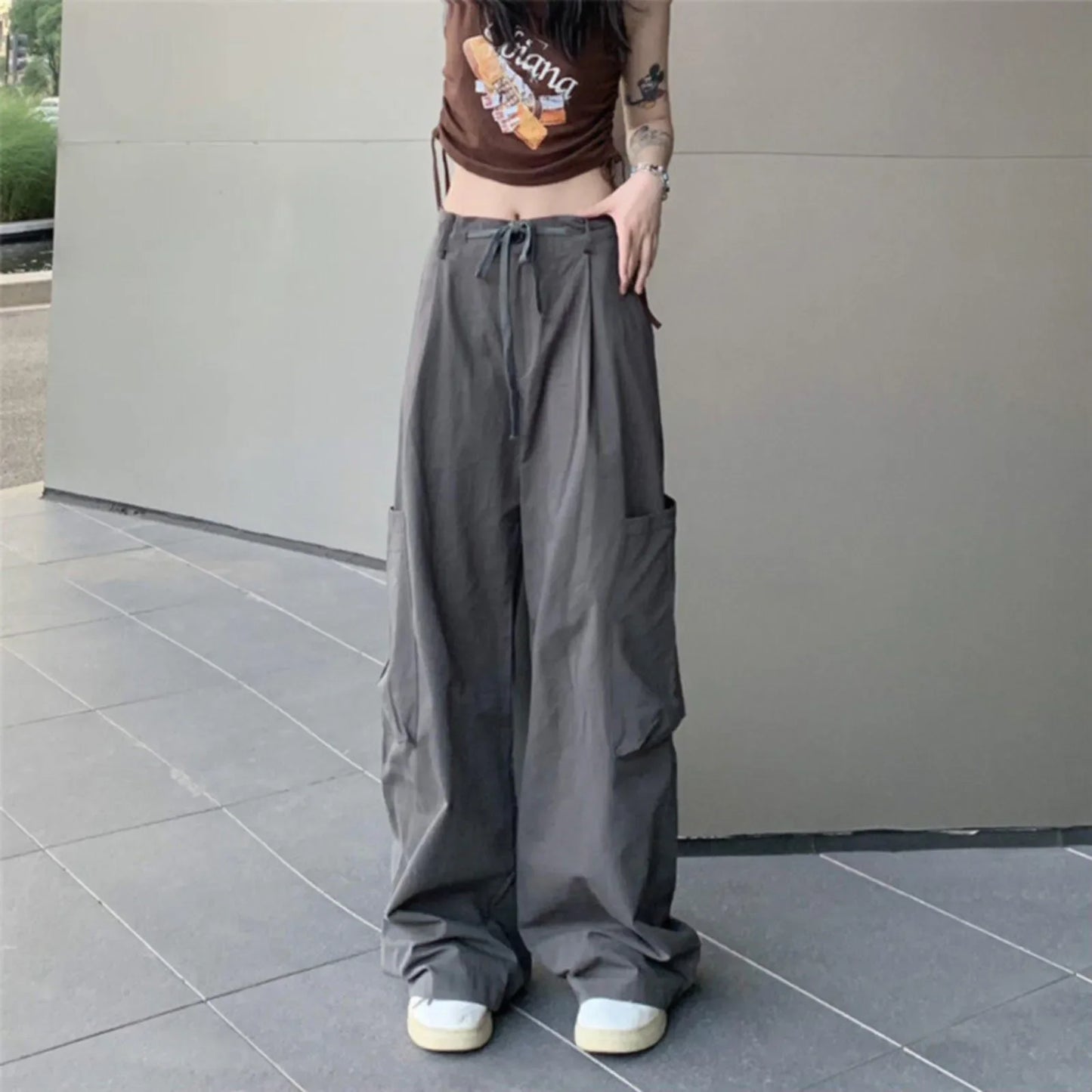 VivaChic Casual Witte Cargo Broek