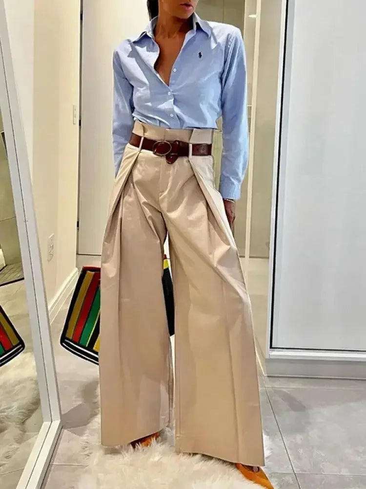 Nürnberg | Dames Oversized Pakbroek | Abrikoos