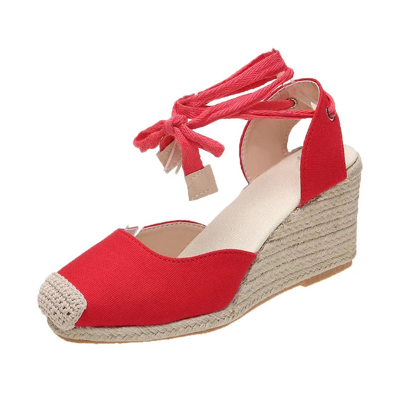 Variant image for Soleil | Sandali Donna Comodi Espadrille con Cinturino per Caviglia-4