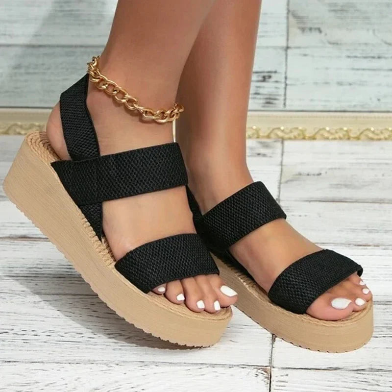 Dena Stijlvolle Slingback Sleehak Sandalen