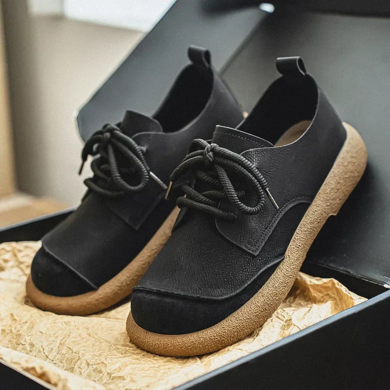 Heren Low Top Veterschoenen met Casual Stijl