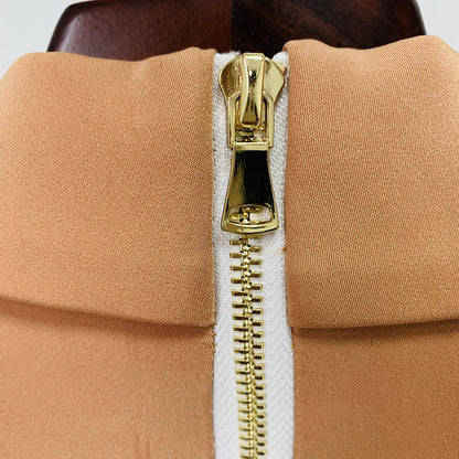 Blazerjurk Double-Breasted Met Riem Elegant Dame Jurk