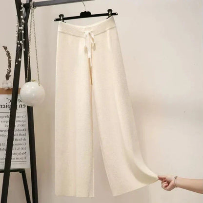 Frankfurt | Dames Oversized Gebreide Broek | Zwart