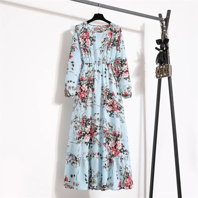 Variant image for Dalia | Vestito Lungo Elegante Floreale per Estate-39