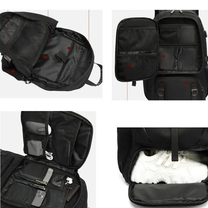 Grote Reistrugzak 50-80L met USB-aansluiting voor Laptop