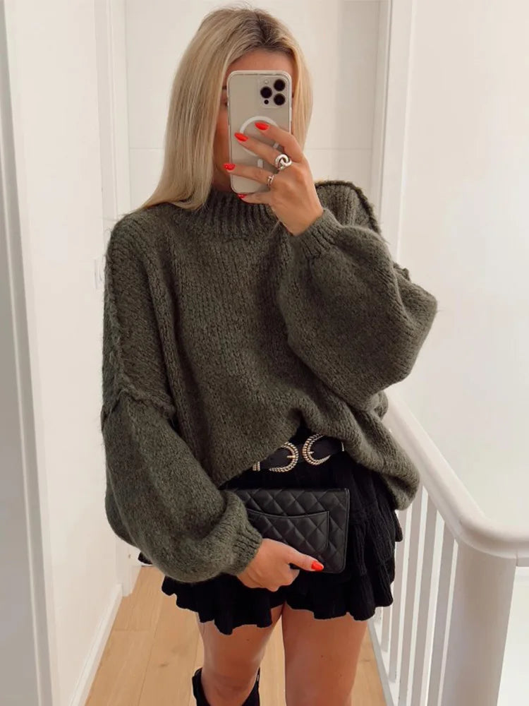 Dames Trui Gebreid Elegante Stijl