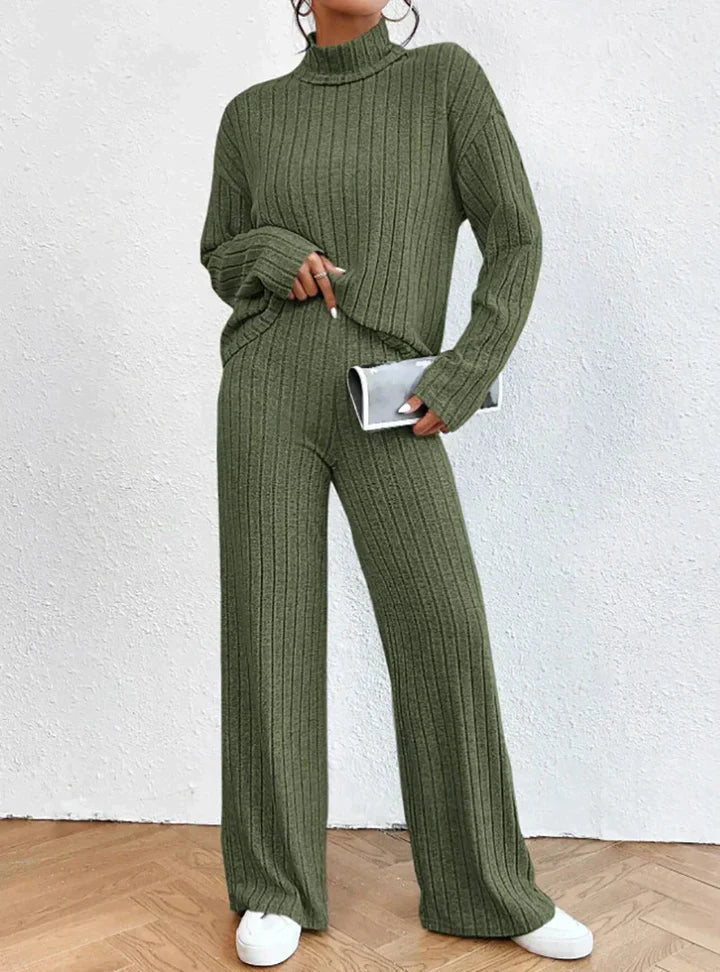 Gebreide Broek en Trui Set voor Vrouwen