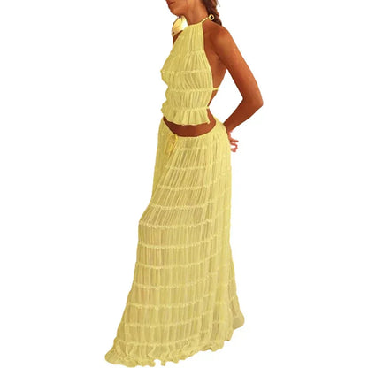 Variant image for Lilou | Completo Elegante con Top Pieghevole e Maxi Gonna-17