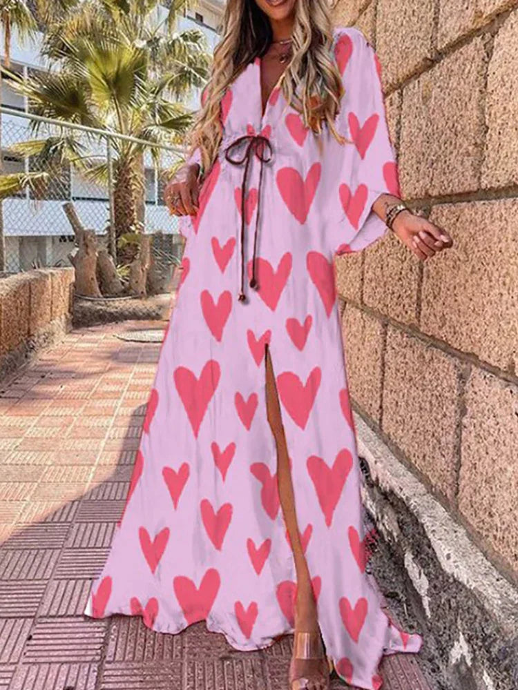 Zomerjurk met Bloemenprint - Strandjurk voor Vrouw
