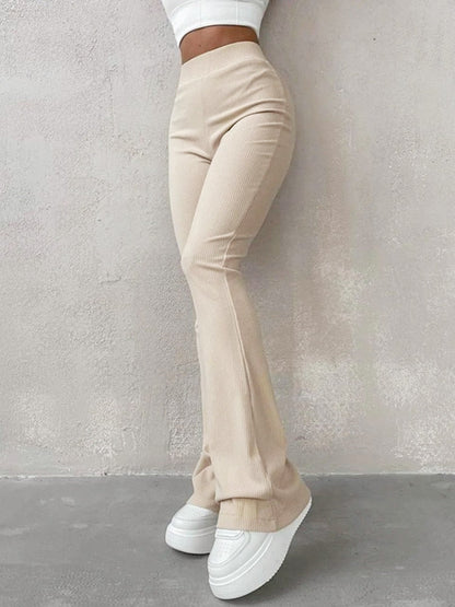 Comfortabele Flared Broek Wijd Been Moderne Stijl - Mode Vibes