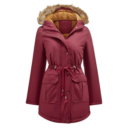 Lange Parka met Kunstbont Warm en Waterdicht