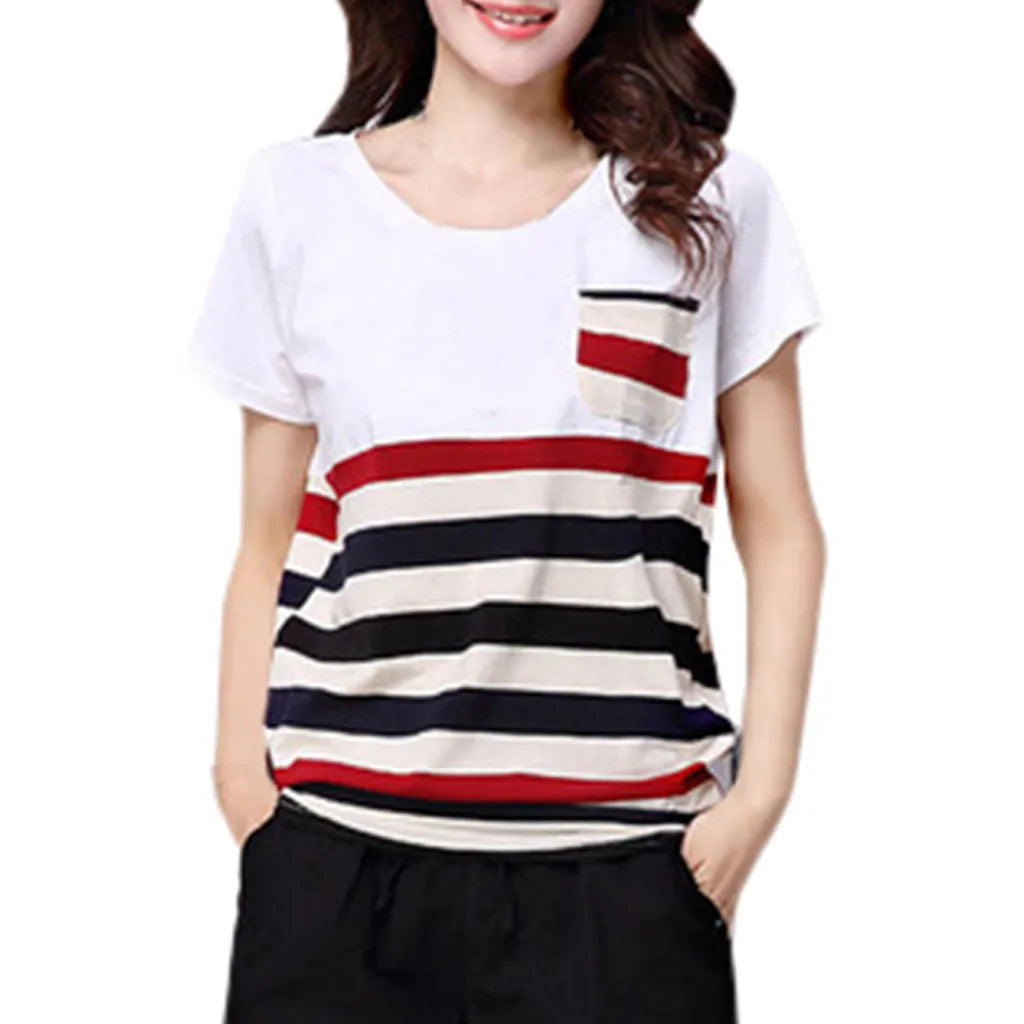 ZomerEssentie Gestreepte Top